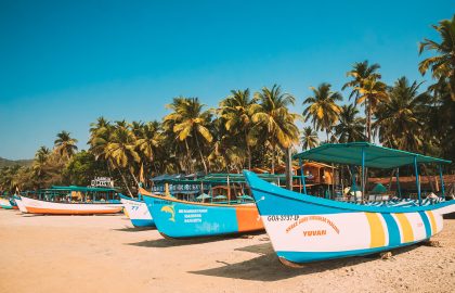 Canacona,,Goa,,India,-,February,16,,2020:,Sightseeing,Tourist,Boats