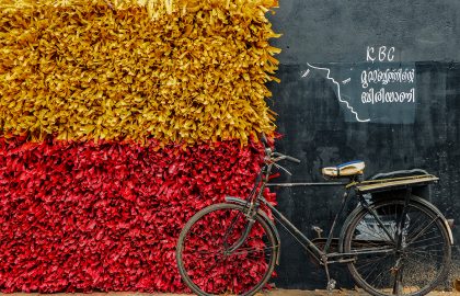 Kozhikode,Kerala,,India,January,23,2021,An,Old,Bicycle,Parked