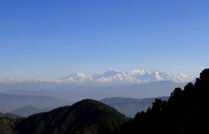 View of Himalayas, Uttarakhand