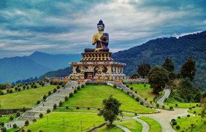 Beautiful Huge Statue Of Lord Buddha at Rabangla, Sikkim