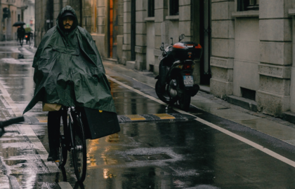 Cycling during monsoons in India