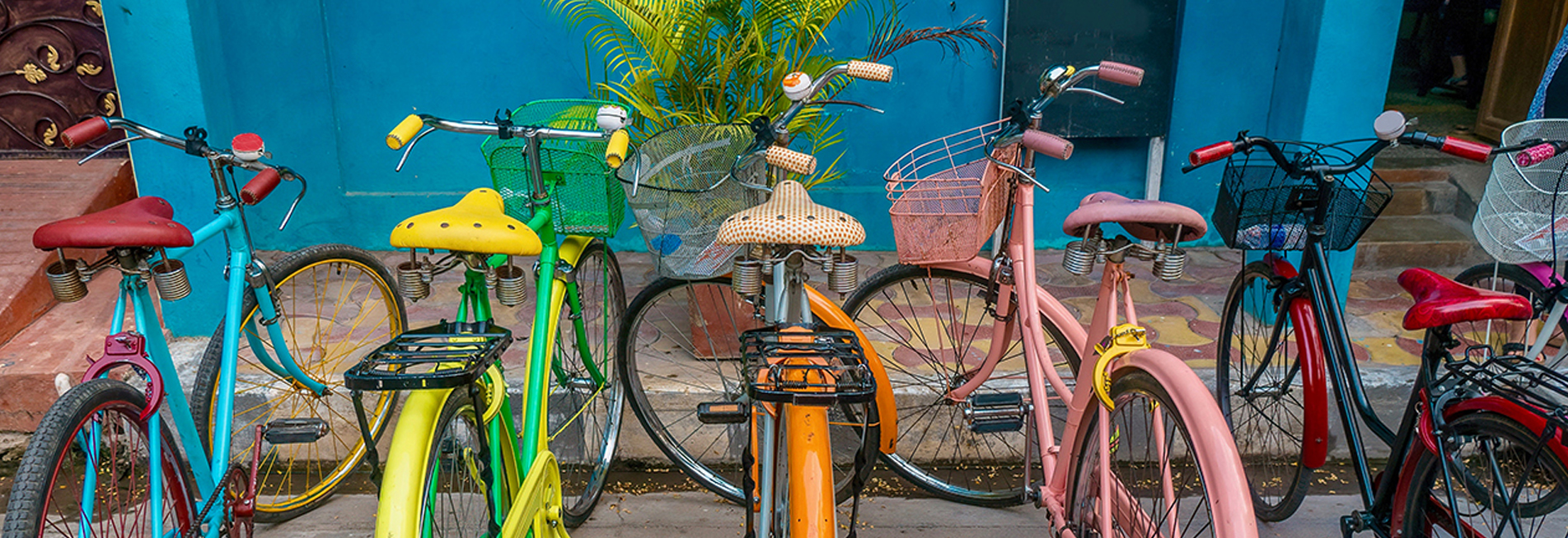 Colorful Cycle at Pondicherry
