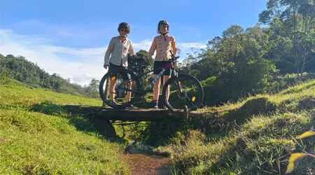 Cycling in Munnar Tea Estate Cycling in Munnar Tea Estate
